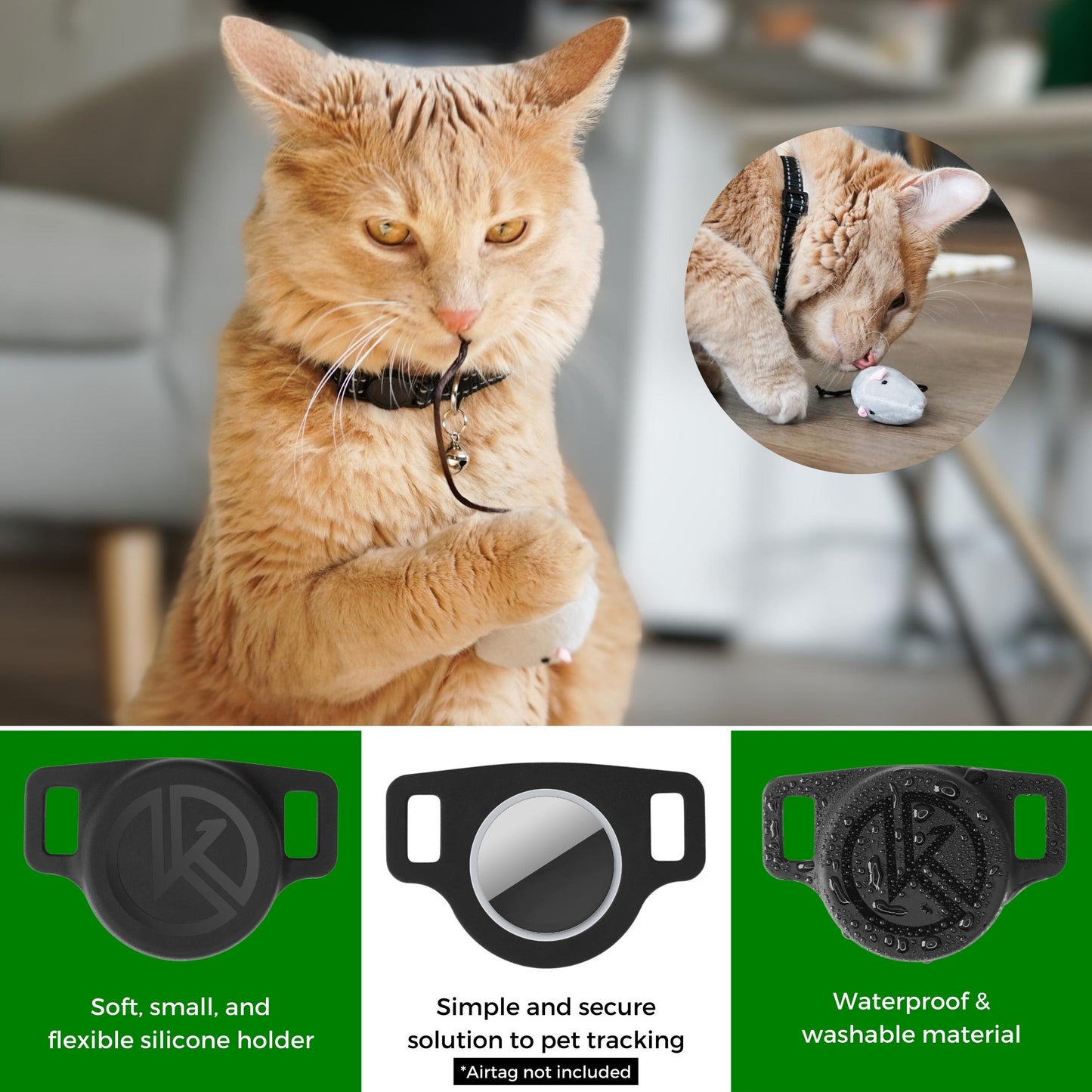 Airtag Holder Cat Tracking Collar